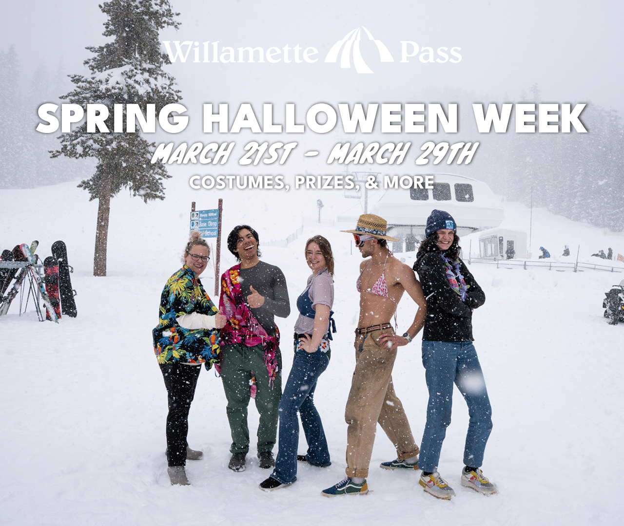 Spring Halloween Week at Willamette Pass